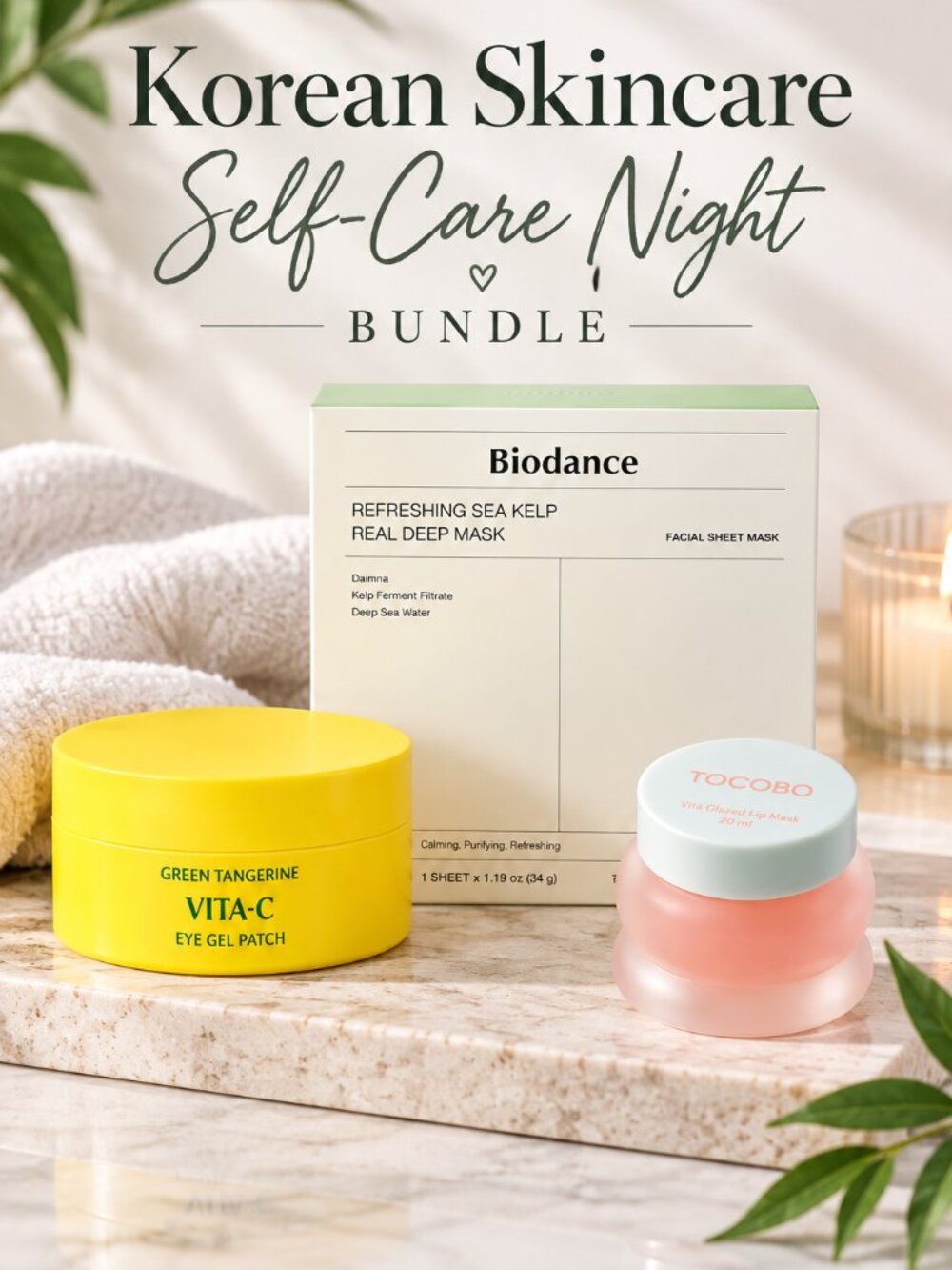 Korean Beauty Self-Care Bundle Goodal Biodance Tocobo Mask Eye Lip